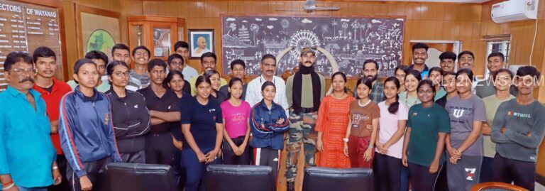 ചൂരല്‍മല ദുരന്തം;യുവ കേഡറ്റുകള്‍ക്ക് യാത്രയയപ്പ് നല്‍കി