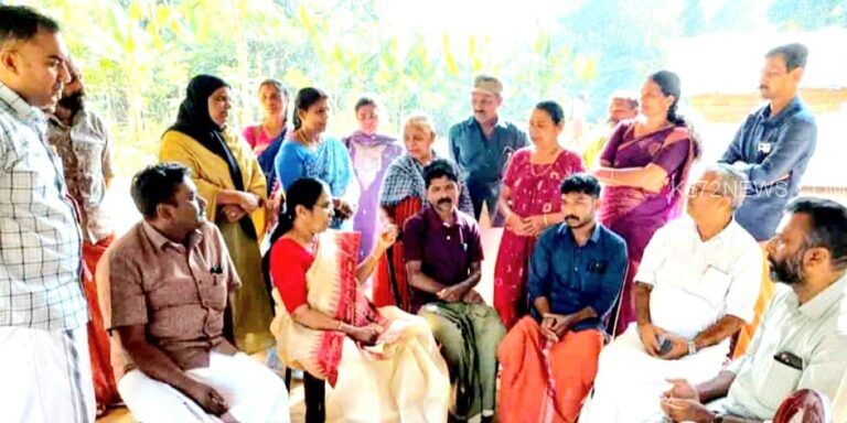 കടുവ ആക്രമണത്തിൽ കൊലപ്പെട്ട രാധയുടെ വീട് കെ കെ ശൈലജ സന്ദർശിച്ചു