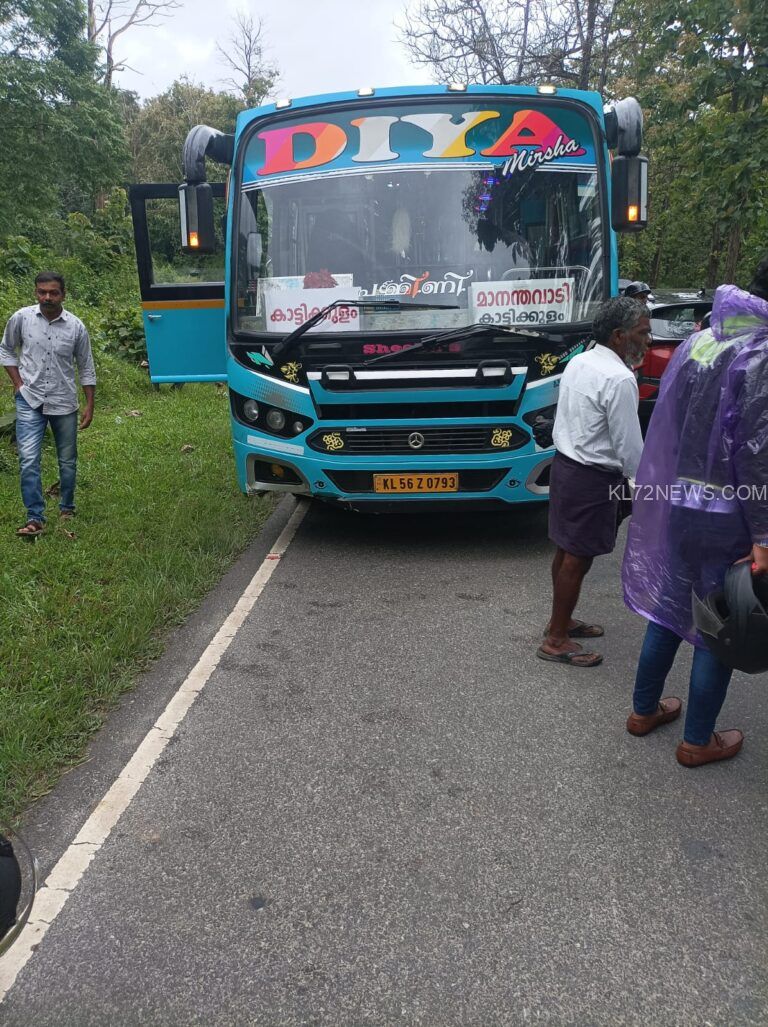 ബസ്സും ബൈക്കും കൂടി ഇടിച്ച് ബൈക്ക് യാത്രക്കാരൻ മരണപ്പെട്ടു