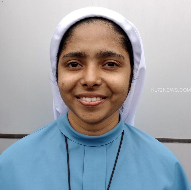 ബി എ മലയാളത്തിൽ ഒന്നാം റാങ്ക് നേടി സിസ്റ്റർ അലീന ജോസഫ് എഫ് സി സി