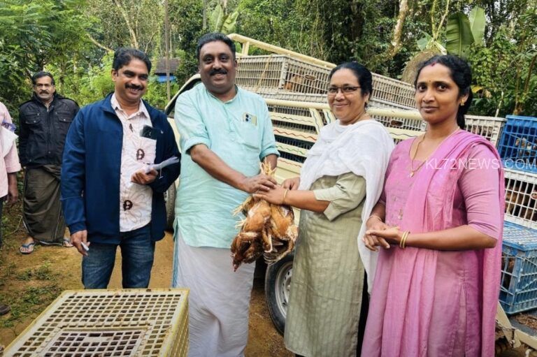 വനിതകൾക്ക് നൽകുന്ന മുട്ടക്കോഴി വിതരണം ആരംഭിച്ചു.