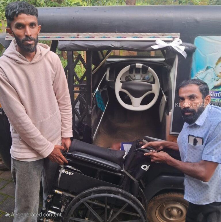 വയനാട് ഹെവൻസ് ഗ്രൂപ്പ് വീൽചെയറുകൾ നൽകി.