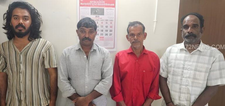 മൂടക്കൊല്ലി വനഭാഗത്ത് നിന്നും കേഴ മാനിനെ വേട്ടയാടിയ സംഘത്തെ പിടികൂടി