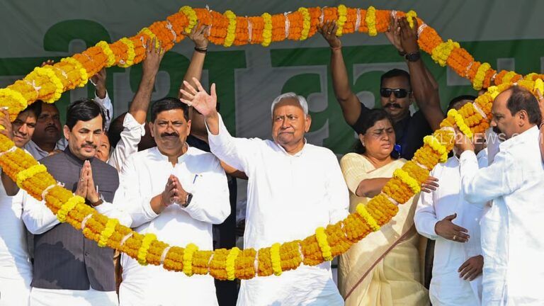 ‘താമര’ക്കാറ്റില്‍ ബിഹാര്‍, ചരിത്രക്കുതിപ്പുമായി ബിജെപി, വമ്പന്‍ മുന്നേറ്റമായി ചിരാഗ്; ‘മഹാ’ തകര്‍ച്ചയില്‍ മഹാസഖ്യം