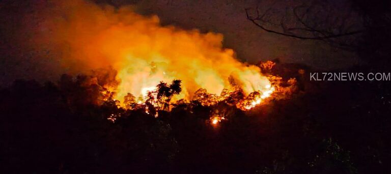 സുഗന്ധഗിരി അമ്പതേക്കര്‍ വനത്തില്‍ തീപിടിത്തം
