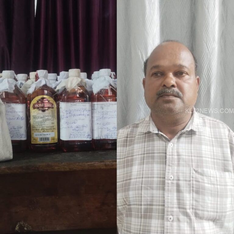 വിൽപ്പനയ്ക്കായി സൂക്ഷിച്ച മദ്യവുമായി ഒരാൾ അറസ്റ്റിൽ
